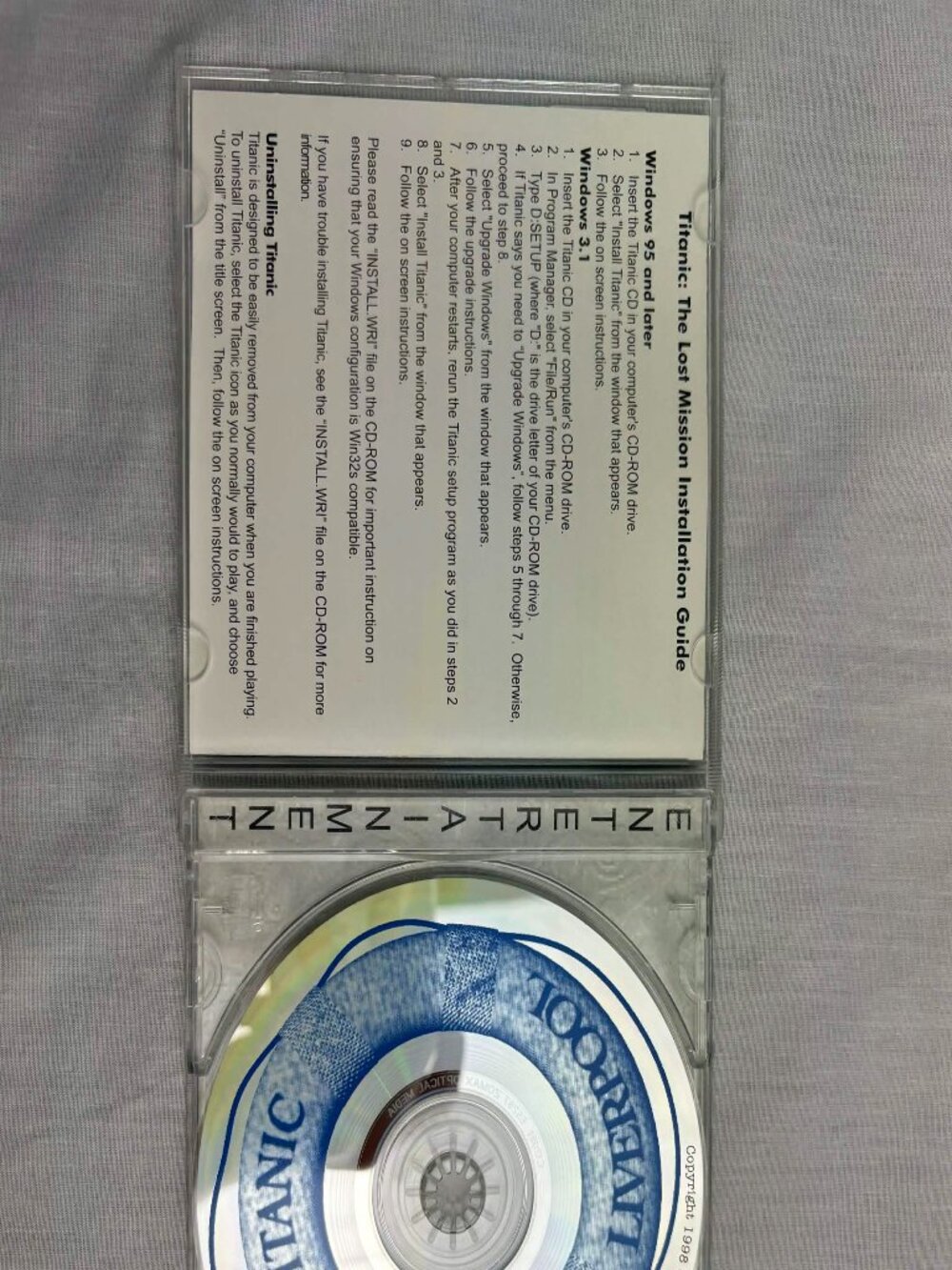 Titanic: The Lost Mission Windows 95 Interactive Demo Disc With Screensavers - Picture 2 of 5